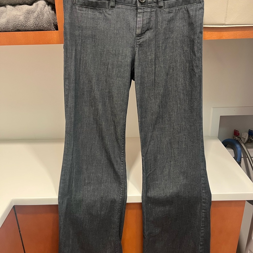 Banana Republic Dark Lightweight Flare Jeans